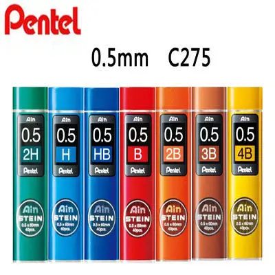 

1Tube Pentel C275 Mechanical pencil Refill Leads 0.5mm Japan HB ,2B ,2H ,H ,B ,3B,4B
