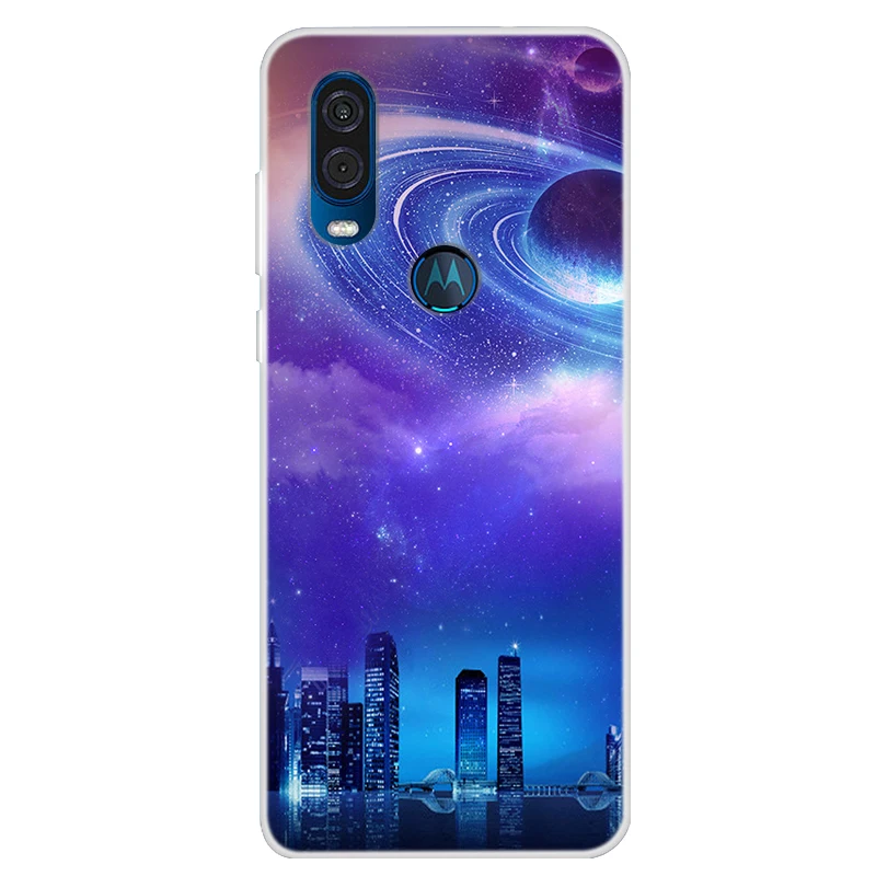 Силиконовый чехол для Motorola MOTO G8 Plus мягкий накладка с художественным принтом G Pro One