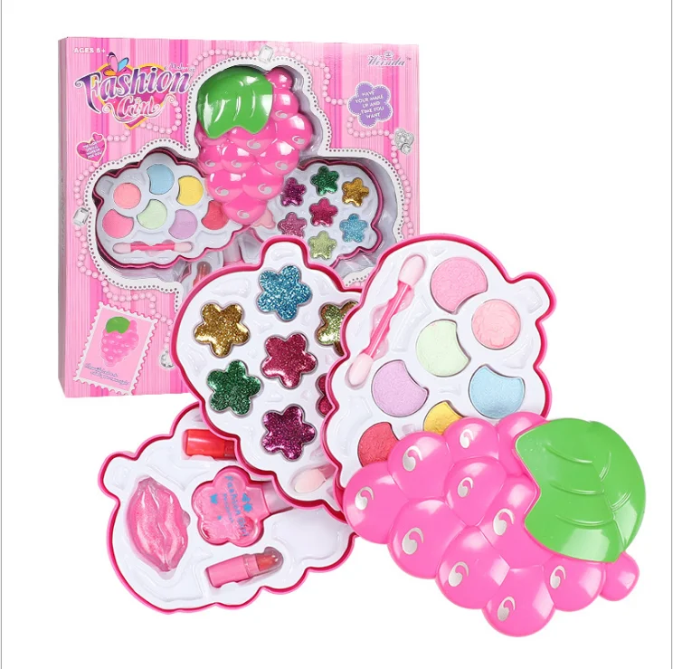 

Детская принцесса Макияж игрушка комплект ролевые игры милый розовый красота безопасность нетоксичный комплект игрушки для девочек одева...