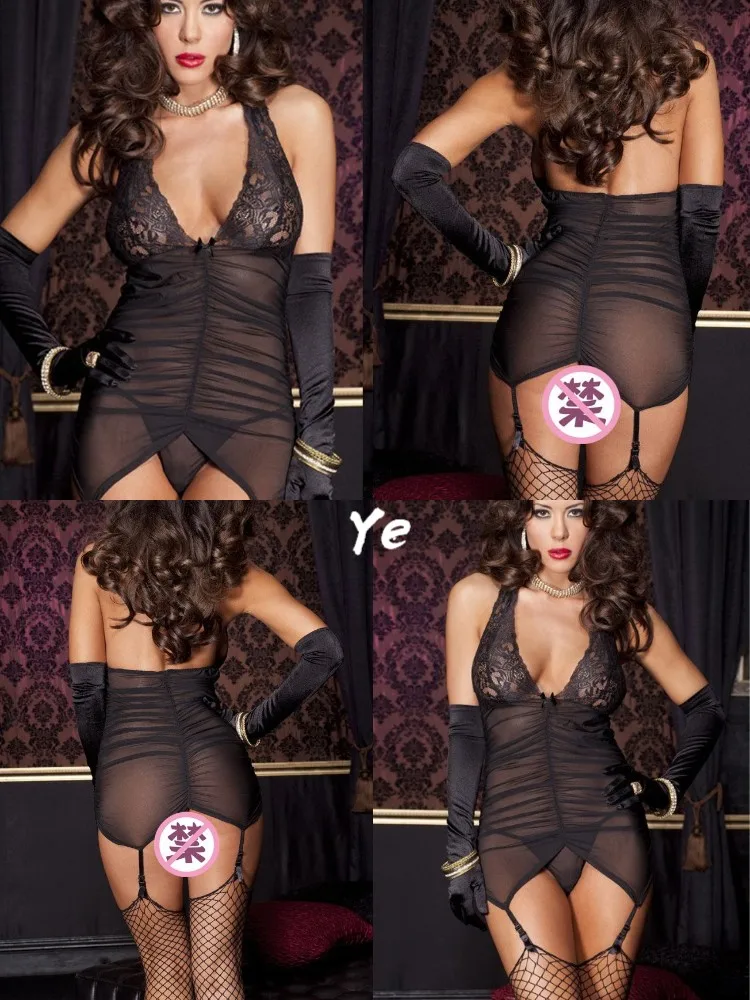 

Женское прозрачное Эротическое нижнее белье с открытой спиной