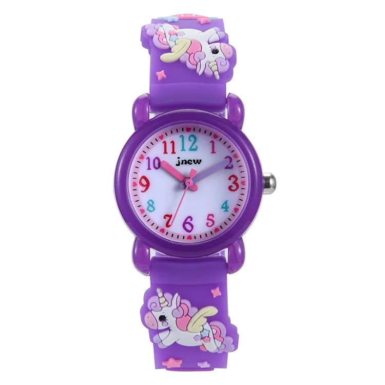 Hot Unicorn Children's Electronic Watch 3D Cartoon Colorful Sports Student Wristwatch Kids Cute Gift Clock enlarge