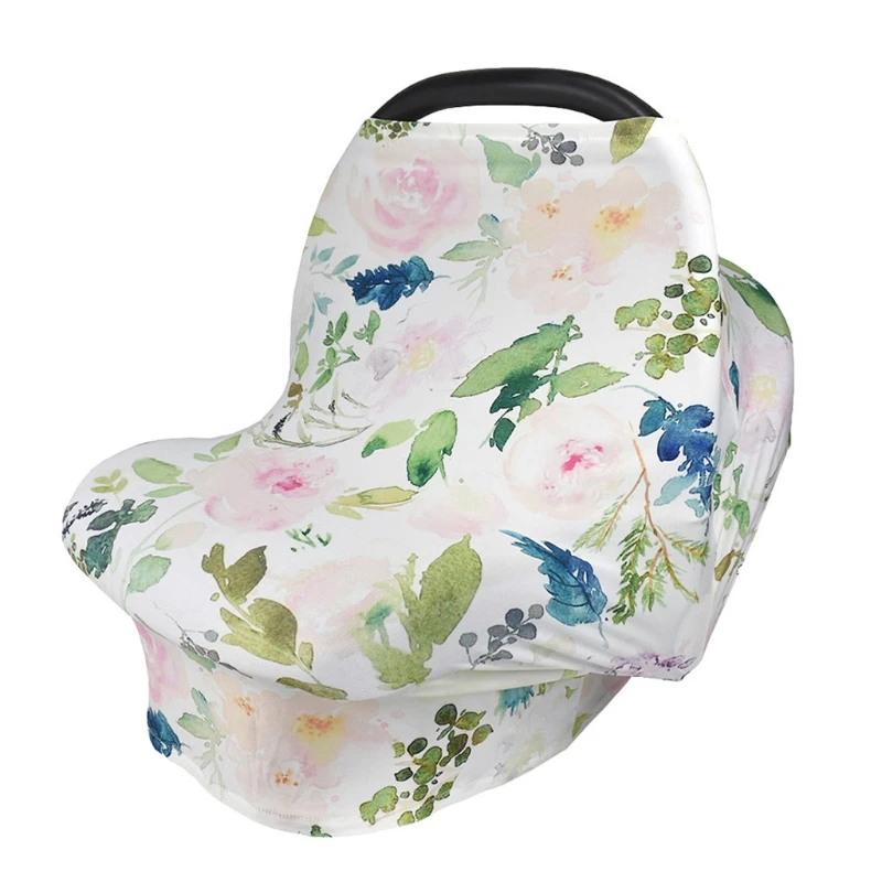 

Multifunctional Nursing Cover Breastfeeding Scarf Baby Car Seat Covers Cotton Stroller Canopy Blanket for High Chair