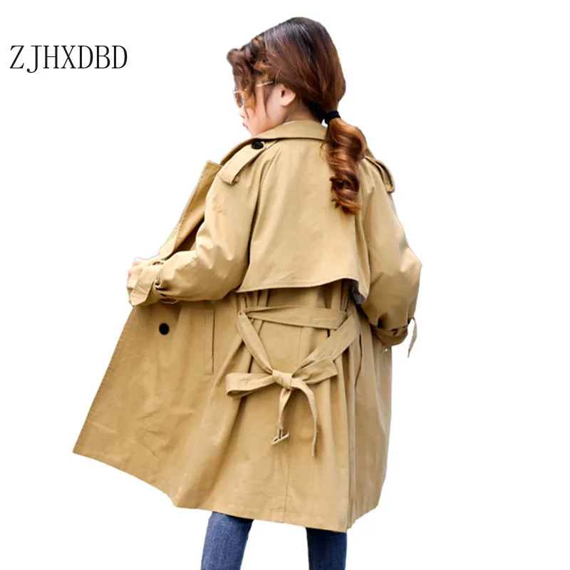 

Baby Girl's Coats Cotton Toddler Girls Windbreak Autumn Boys Jackets Infant Girl Trench Korean Long All-match Children Clothing