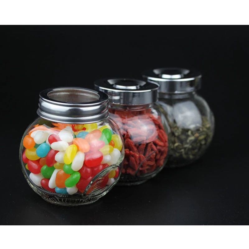 4 шт./лот стеклянные банки герметичный контейнер для хранения банка специй 180 мл