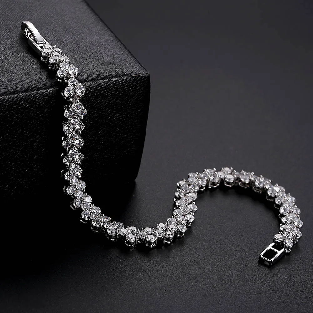 

S60CB36 Roman bracelet with Austrian Crystal Bracelet