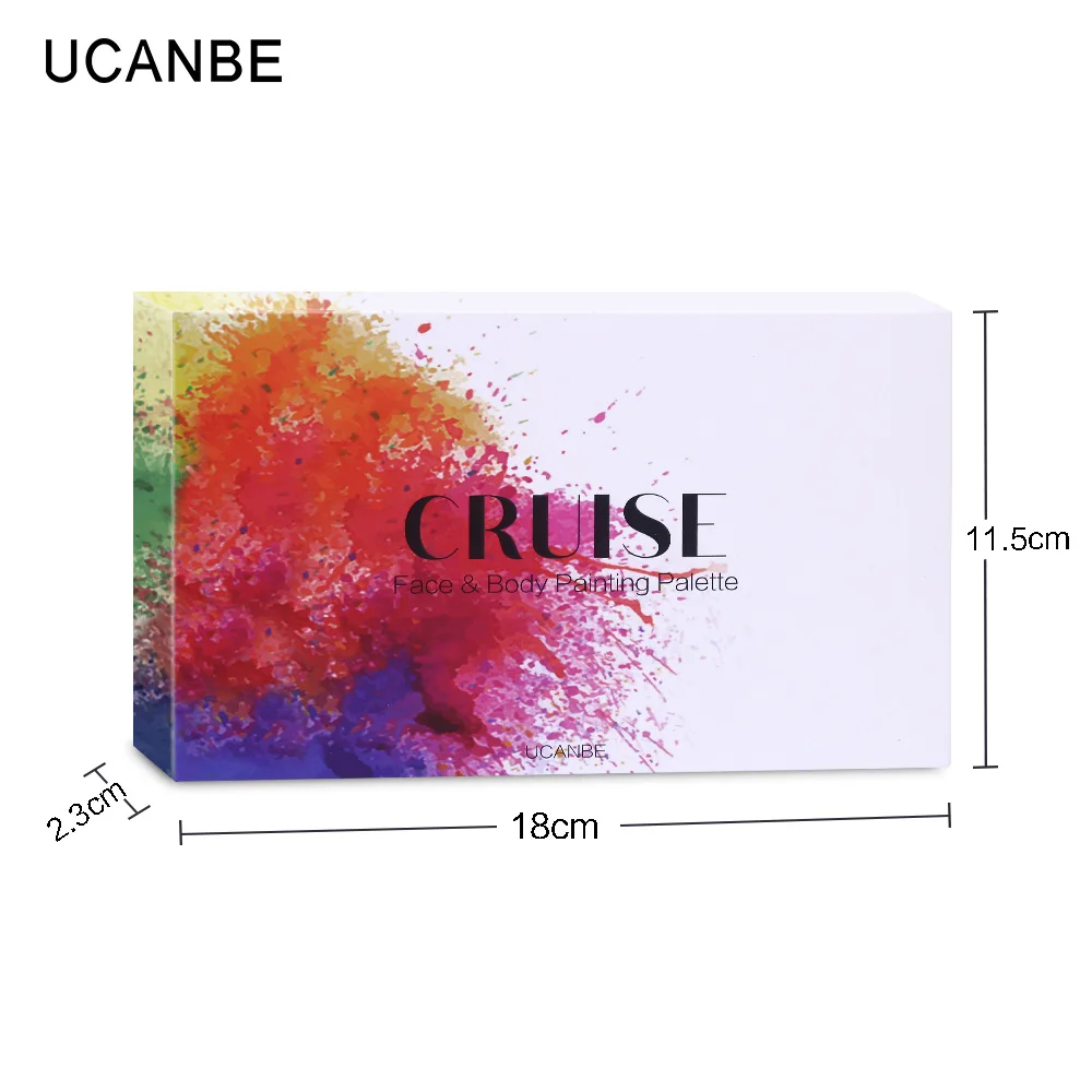 Живопись для лица тела палитра Хэллоуин белая краска кисти безопасные дети флэш