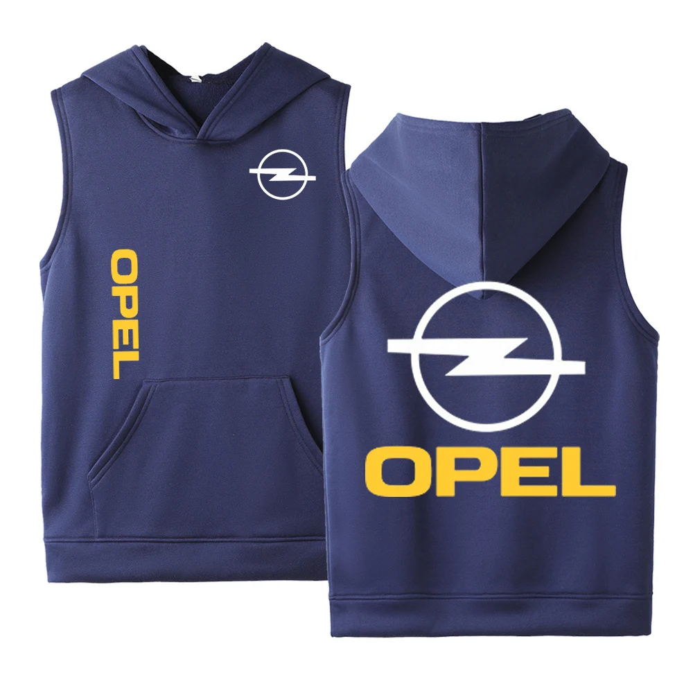 

2020 OPEL The New Custom Made Casual Sleeveless Man Pure Comfortable Cotton Vest Print College Fashion Hoodies