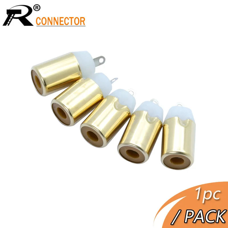 1 шт. Позолоченный разъем RCA Разъем Панель Крепление Шасси аудио припой провода