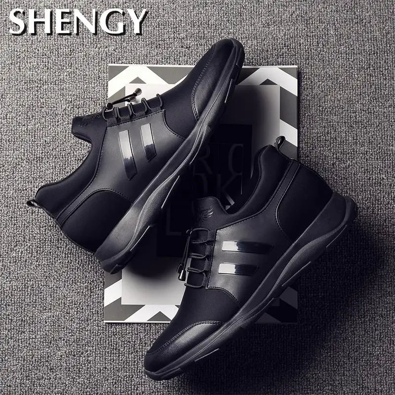 2020 Повседневная мужская обувь визуально увеличивающая рост 6 см 8 спортивная