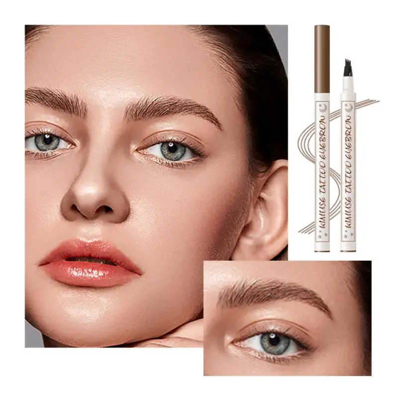 

Four Prongs Eyebrow Pen Waterproof And Sweat-proof Eyebrow Pencil Long Lasting Not Blooming Liquid Eyebrow Beauty Eyes TSLM1