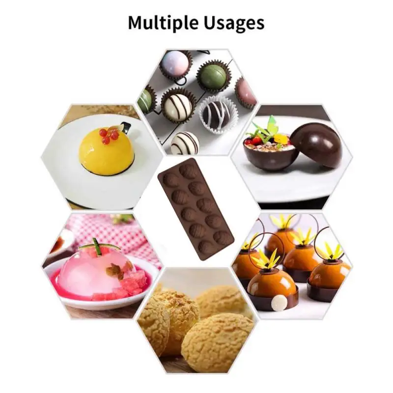 

10 Holes Silicone Chocolate Mold Rabbit Egg Shape Mold Cake Decorating Baking Biscuit Fondant Molds For Home Kitchen Tools