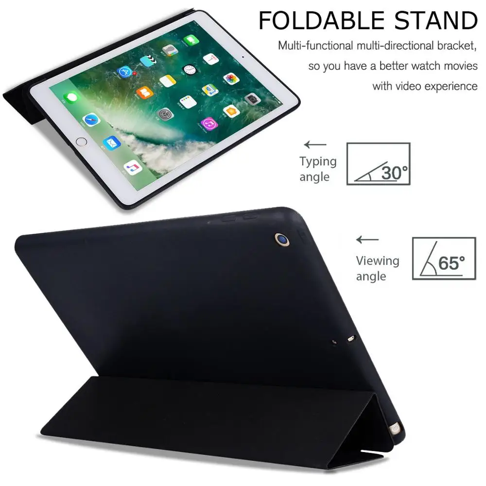 Умный чехол для iPad Mini 4 ультра тонкий флип из искусственной кожи мягкий ТПУ с