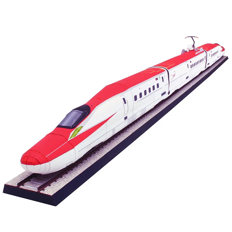 Shinkansen серии E6 Komachi Реалистичная версия поезд локомотивы ручной работы 3D бумажная