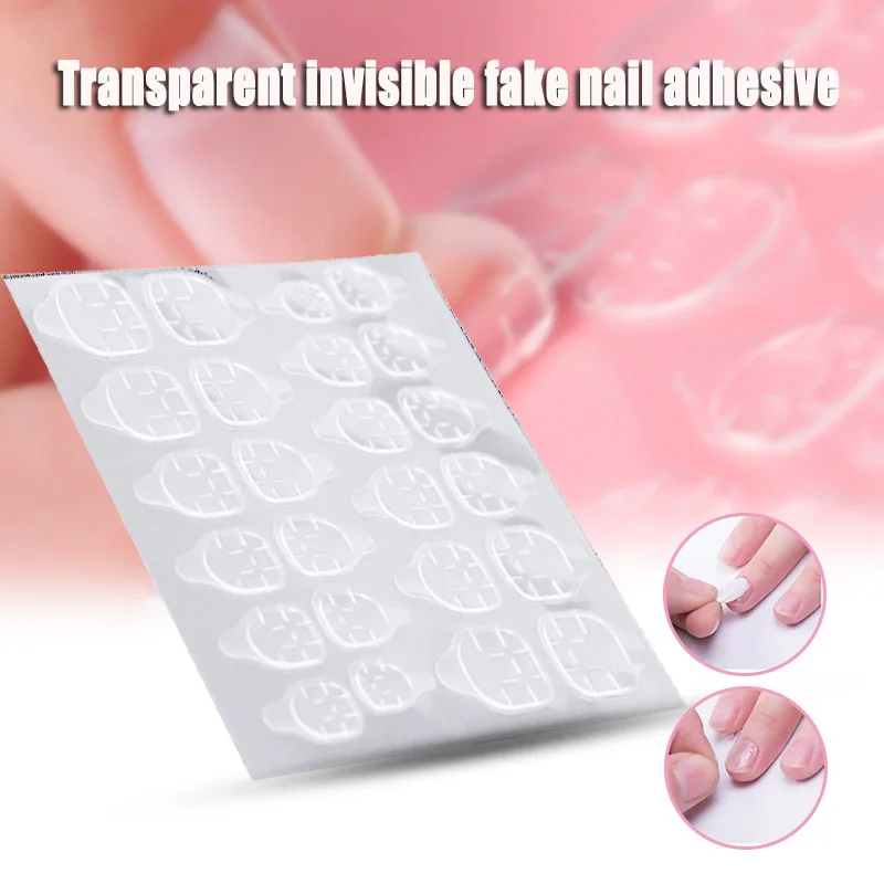 10 шт. двухсторонний ложный клей для накладных ногтей клейкая лента стикер