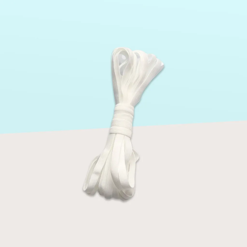 2021 высокое качество круглая эластичная повязка шнур эластичный резиновый белый