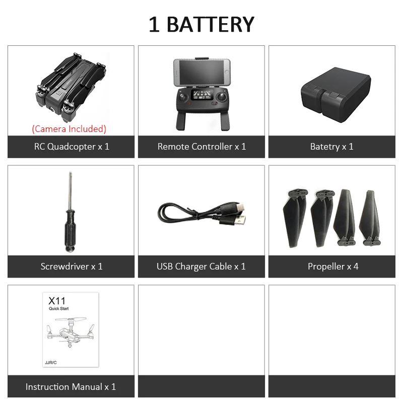 1 Battery No Bag JJRC X11 5G wifi FPV с 2K камерой gps 20 минут время полета складной пульт дистанционного управления Дрон Квадрокоптер RTF - Цвет: 1 Battery No Bag