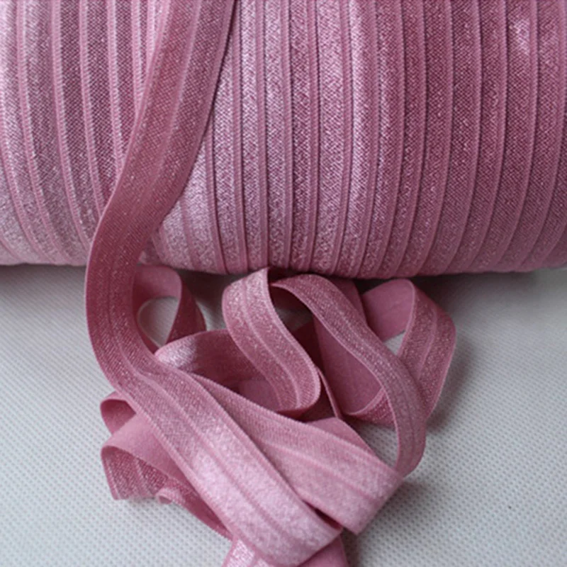 100 ярдов/партия однотонная эластичная лента для завязывания волос 5/8 дюйма