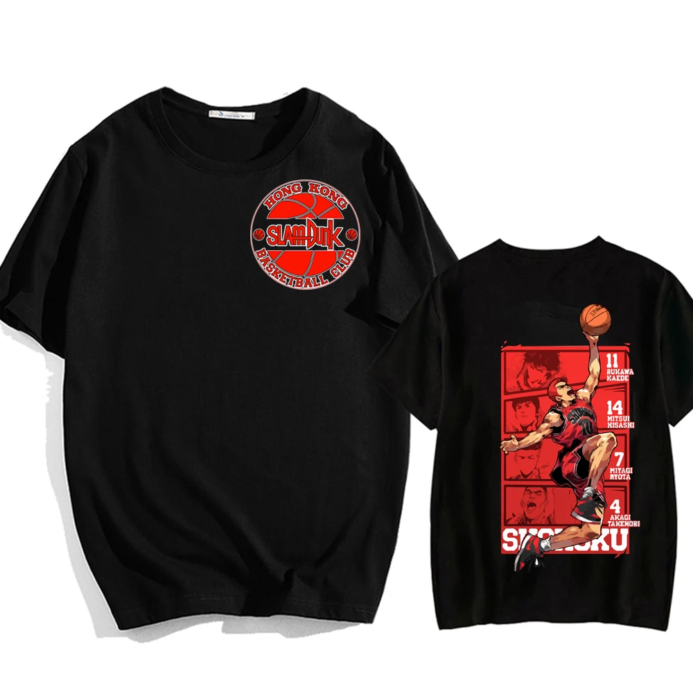 Kiyota Nobunaga Friend T-Shirt Men Cotton T Shirt Harajuku SLAM DUNK Print T-shirt Men Basketball Clothes Hip Hop Tops Tees