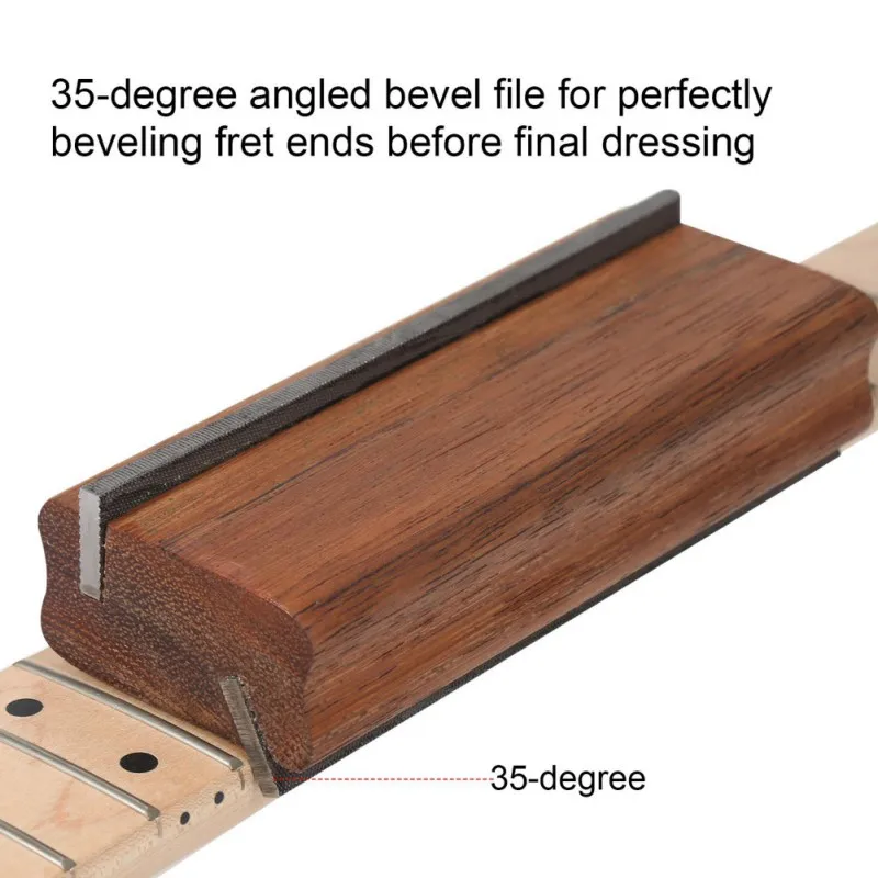 

2 In 1 Pineapple Box Log Guitar Wire Bevel File 35 And 90 Angle Dual-use Chamfer File Luthier Maintenance Tools