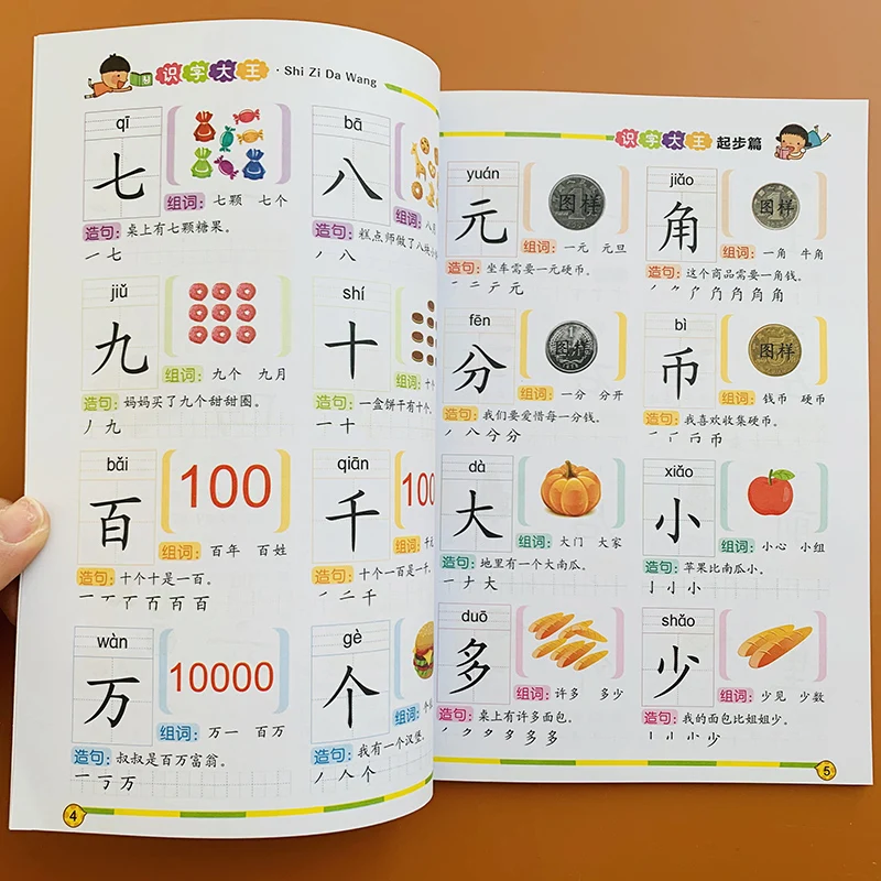 

Set 1508 Enlightenment Book Preschool Learning Chinese Characters Kids The Picture Literacy Notes Pinyin Version Look At Books