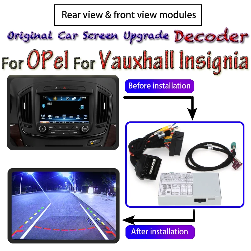 Для Opel для Vauxhall Insignia 2008 ~ 2020 адаптер камеры заднего вида парковочный оригинальный