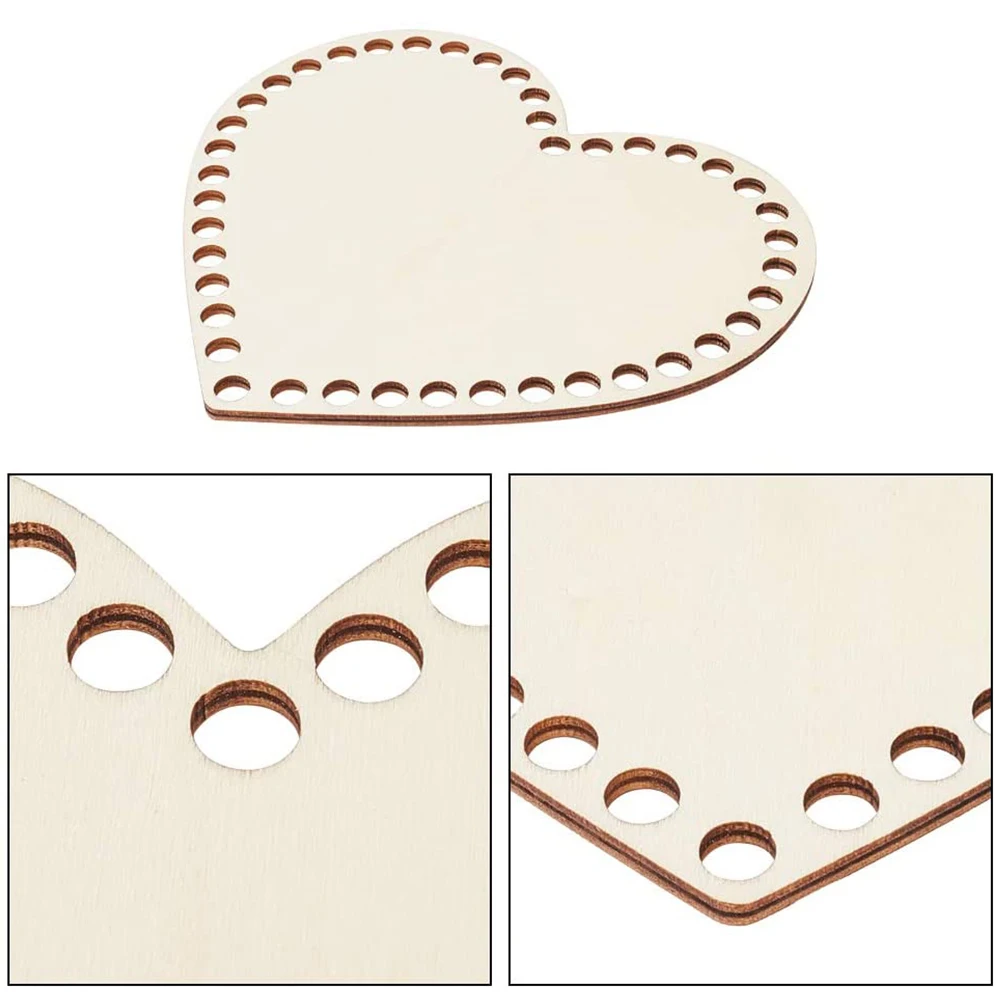 2 шт. корзина из натурального дерева в форме сердца|Поделки дерева| |