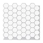 Легкая Шестигранная мозаичная наклейка, домашний декор, самоклеящиеся обои против плесени, кухонные обои, 1 лист