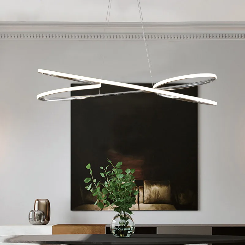 Минималистичный подвесной современный светодиодный светильник для столовой