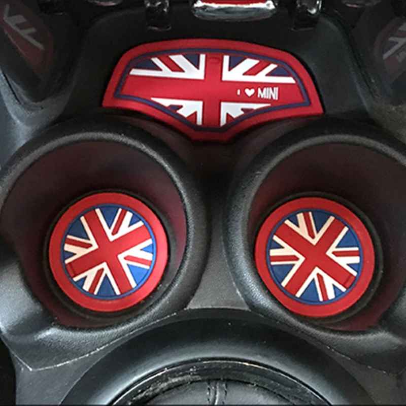 

2023 3 pcs Car Cup Holder Silicone Pad Door Slot Non-Slip Mat For MINI Cooper S F55 F56 Car accessories interior Decoration