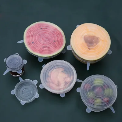 Пищевая силиконовая крышка 12 шт./компл. универсальные силиконовые крышки для