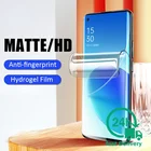 Гидрогелевая матовая пленка без отпечатков пальцев для Oppo Realme 7 8 6 6i X50 X7 Pro C3 GT Защитная пленка для экрана OPPO Find X2 Reno 3 Pro 2F пленка