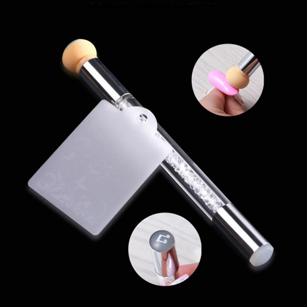 Double End Nail Art Pen Set Sponge Head Transfer Stamping Blooming Manicure Tools |
