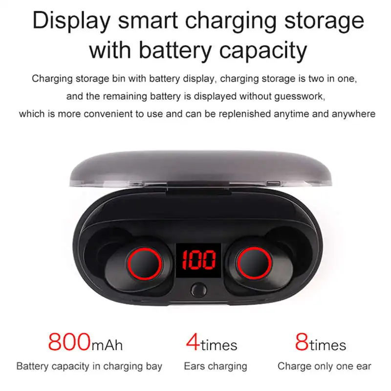 J29 Bluetooth 5 0 Tws батарея дисплей мини беспроводные наушники Близнецы с чехол Hands Free |