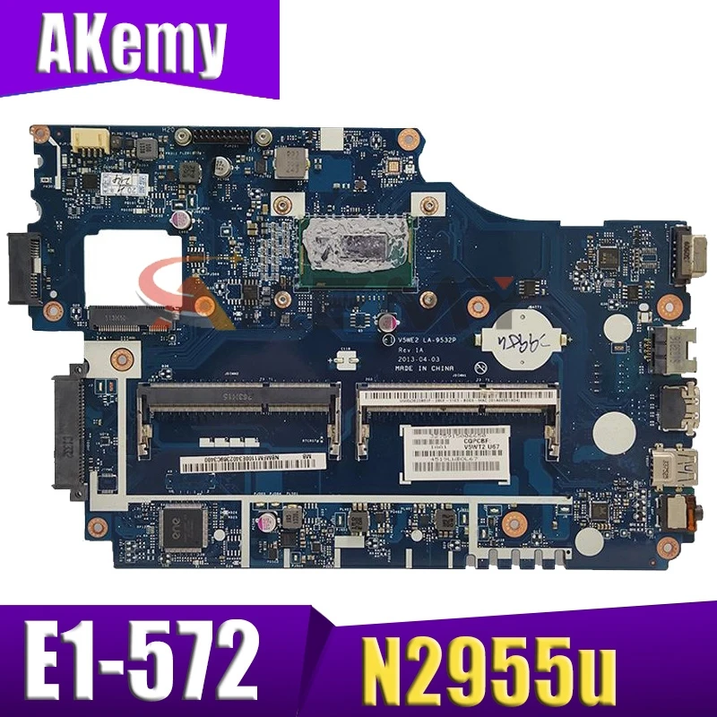 

V5WE2 LA-9532P Laptop Motherboard For ACER E1-572 E1-532 TMP255 System motherboard N2955u 100%work