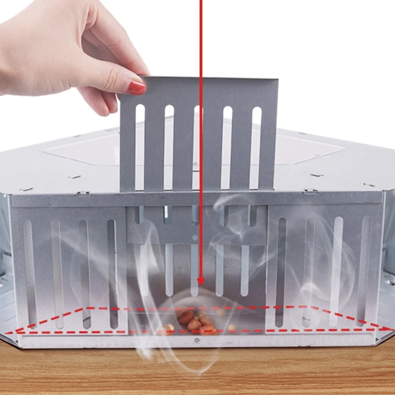 

Automatic Continuous Mousetrap Reusable Large Double Door Mouse Trap Catcher High Effect Rat Catcher Rat Killer Mice Rodent Cage