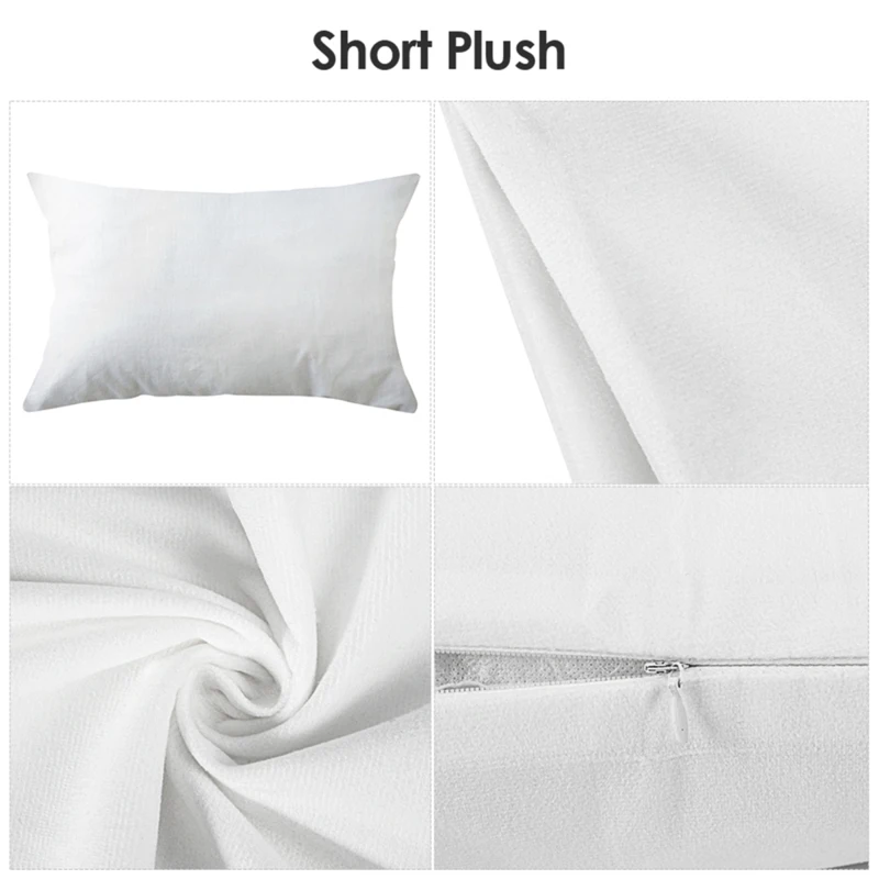 

4Pcs Slepping Pillows Case for Bedroom Rectangle Soft Short Plush Fall Winter Pillowcase for Bed Sofa Pillow Cover 50x70cm