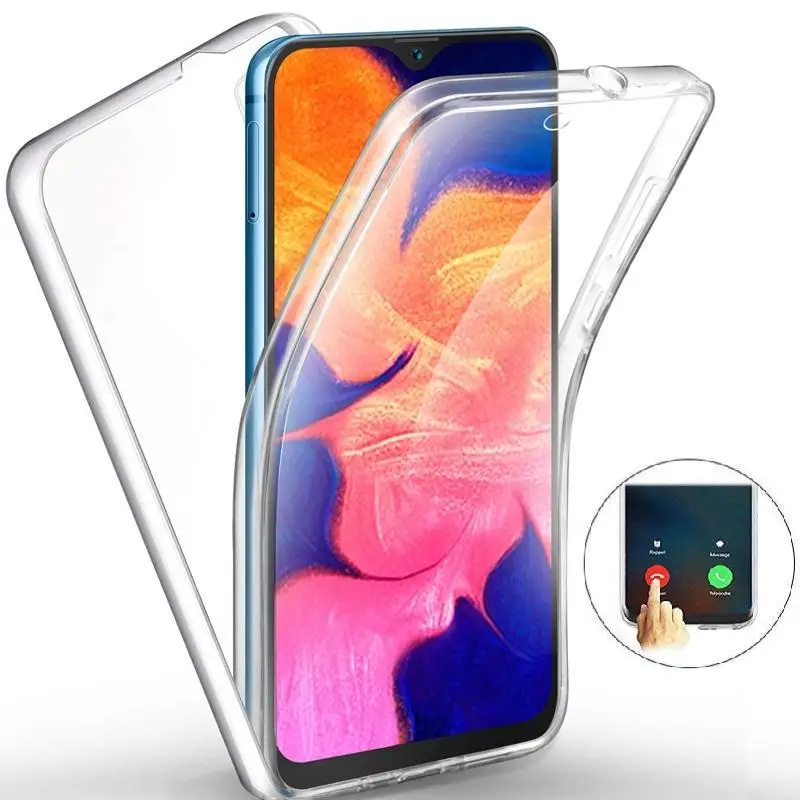 Ультратонкий прозрачный силиконовый чехол на 360 ° для Huawei P20 P30 P40 Mate 10 20 30 40 Y5 Y6 Y7 Y8 Y9