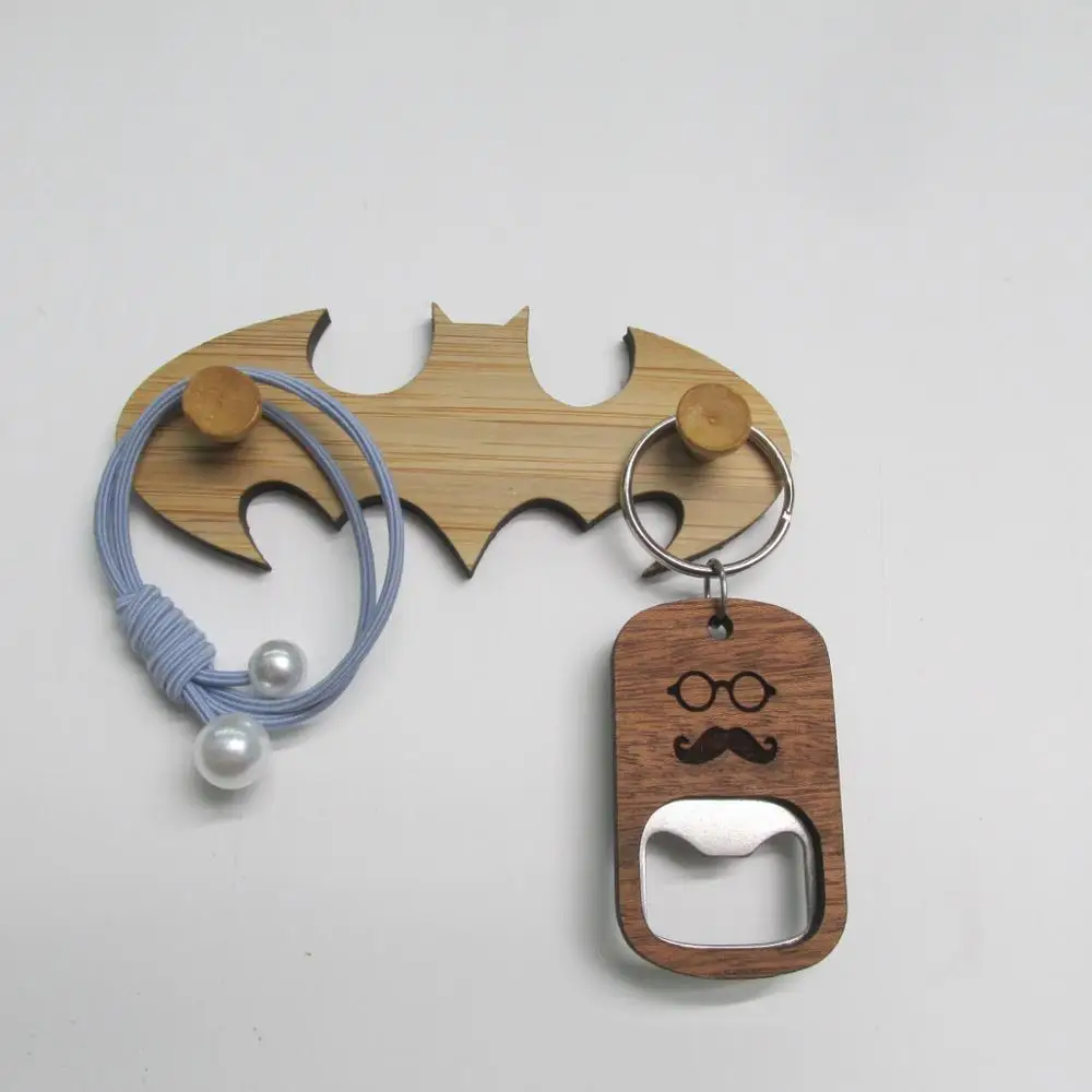 Держатель для ключей из бамбукового дерева декоративные вешалки | Дом и сад