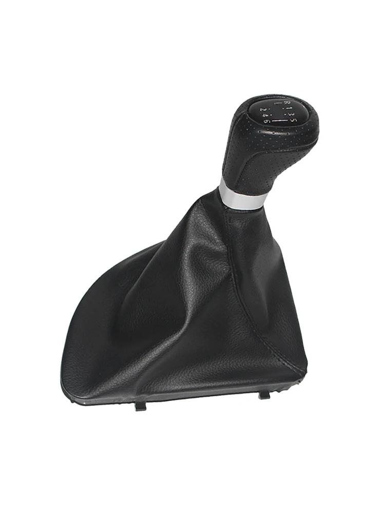 

5/6 Speed Gear Shift Knob Lever Shifter Gaitor Boot PU Leather with M Symbol Leather Dustproof Collar for BMW 1 E81 E82 E87 E88