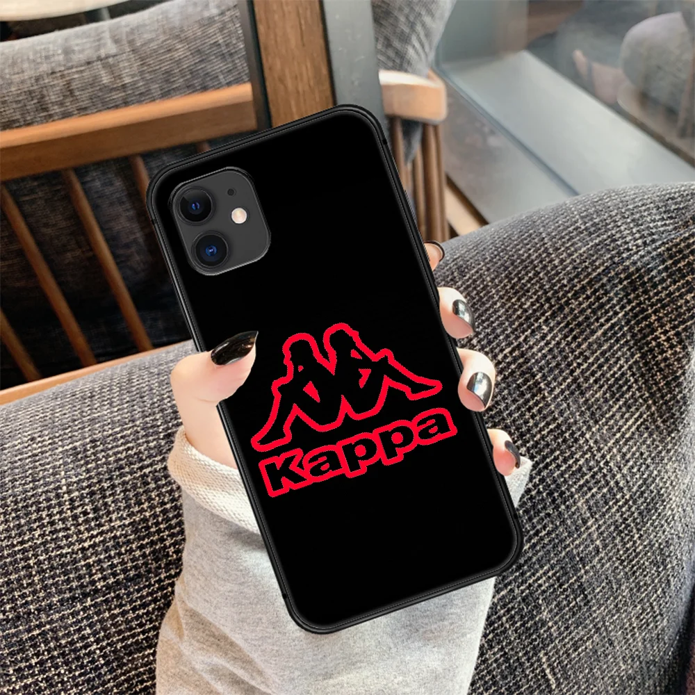 

Italian sports brand kappa Phone Case Cover Hull For iphone 5 5s se 2020 6 6s 7 8 12 mini plus X XS XR 11 PRO MAX black Cover