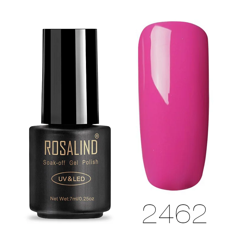 RA2462 ROSALIND Розовый фиолетовый серия гель лак для ногтей все для маникюра ногти маникюр Топ База Набор дизайн ногтей гель лаки - Цвет: RA2462
