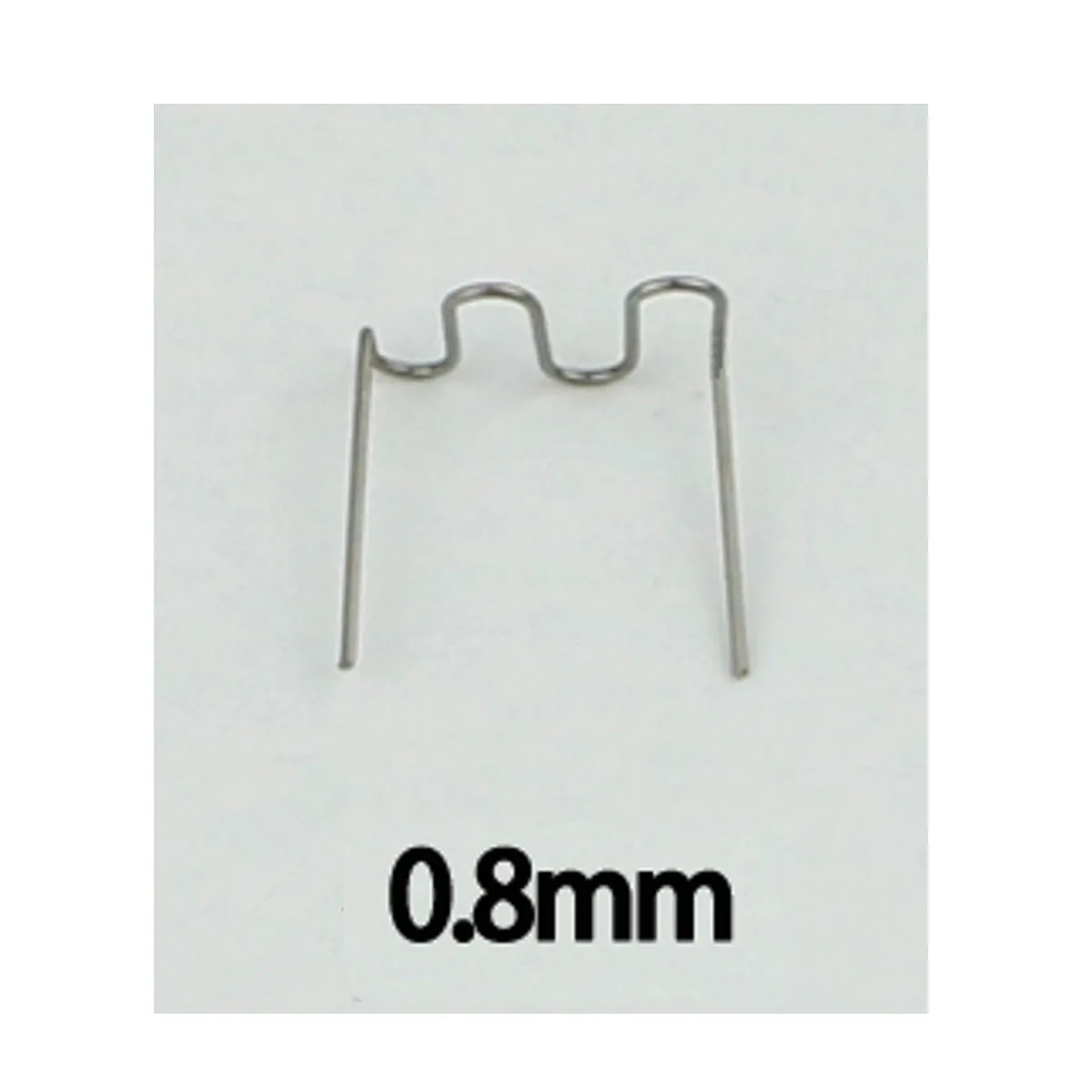 Grapas en caliente para reparación de parachoques de coche, acero inoxidable, estándar, precortado, 600mm/0,8mm, para engrapadora de plástico, cables de soldador de Hine, 0,6 Uds.