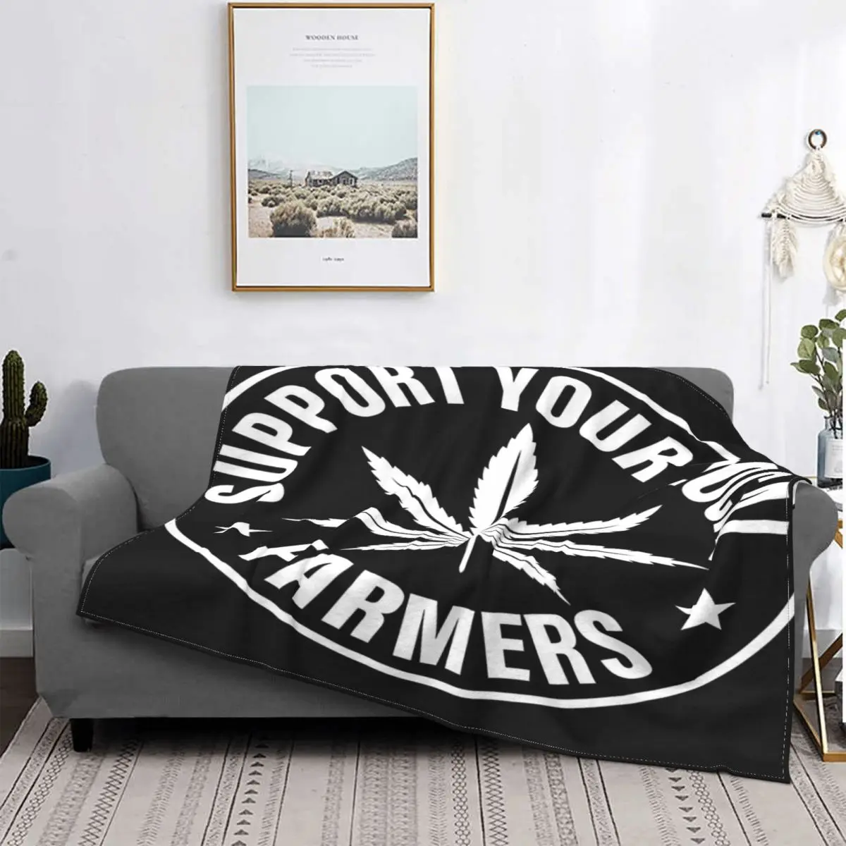

Manta con capucha para cama, cobertor de cama a cuadros, 3 unidades