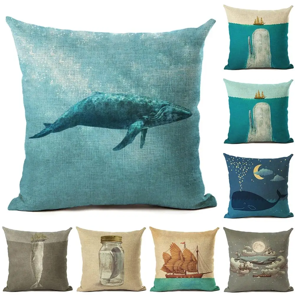 

45*45 cm Decorative Pillowcases Cute Animal Printed Sofa Seat Home Office Guestroom Home Decoration Cushion Cover