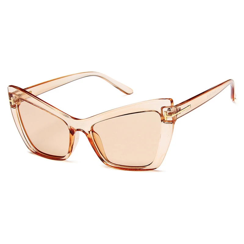 Солнцезащитные очки Tom Cat Eye UV400 женские брендовые дизайнерские большого размера в