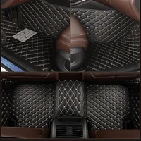 leather custom car floor mat for mitsubishi asx 308 eclipse roadster cross grandis montero sport outlander phev carpet