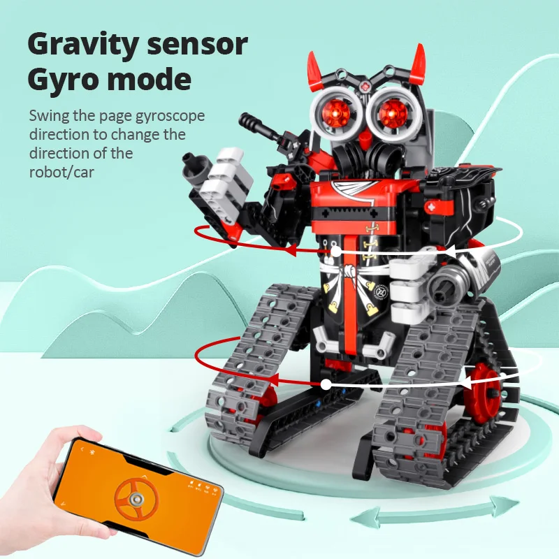 City Technical 3 in 1 Remote Control Transformation Robot Building Blocks APP Programming Mechanical Bricks Toys For Boys Gifts | Игрушки и
