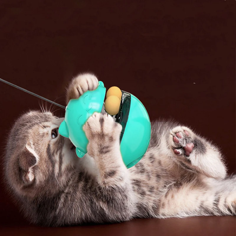 

Interactive Dog Cat Food Treat Ball Bowl Toy Funny Pet Shaking Leakage Food Container Puppy Cat Slow Feed Pet Tumbler Toy