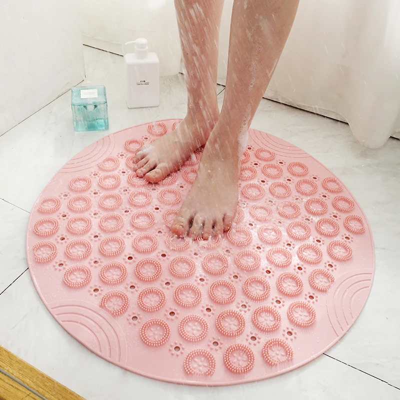 

Bathroom Non-Slip Mat Shower Home Toilet Bath Absorbent Hollow Mesh Toilet Non-Slip Floor Mat