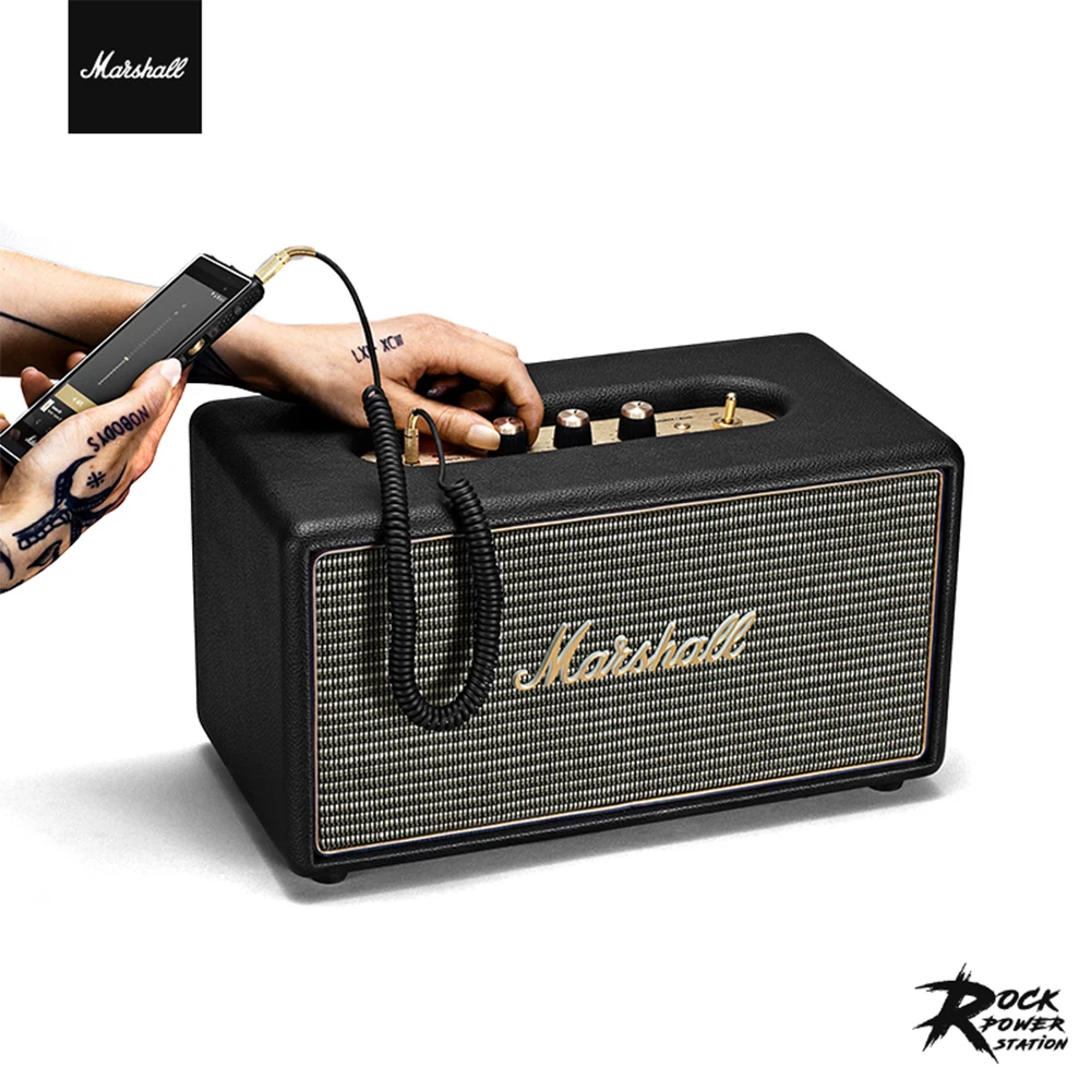 

Беспроводная колонка Marshall Stanmore, Bluetooth-Колонка в стиле ретро, портативная уличная Колонка для дома, сабвуфер, стерео, бас, музыка